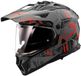 LS2 MX702 Pioneer II Crazy Adventure Helm Zwart Rood Maat XL