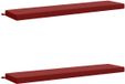 vidaXL Coussins de canapé SOEST 2 pièces 100% Polyester Vin Rouge 180 x 40 x 8 cm