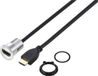 Tru Components TC-11980456 HDMI-paneeladapterbus HDMI-bus - HDMI-stekker Zilver