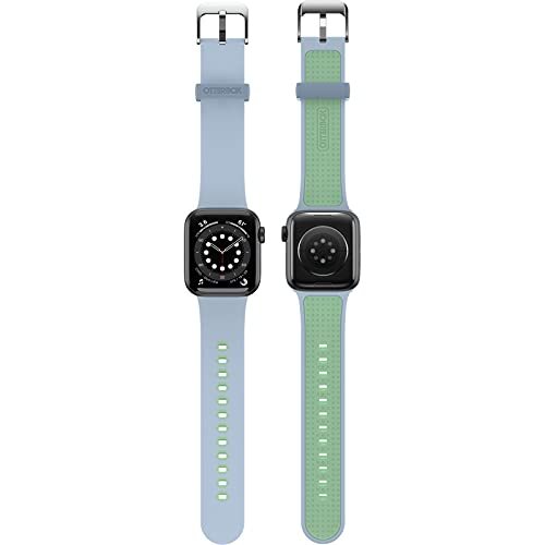 OtterBox voor Apple Watch Series 7/6/SE/5/4 (40/38mm), Soft Touch siliconen De hele dag horlogeband, Blauw