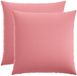 vidaXL Kussensloop Roze 70 x 70 cm Katoensatijn 2 stuks