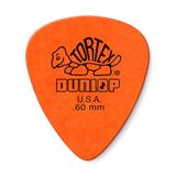 Dunlop Tortex Standard Gitaarplectrum, 0,60 mm, oranje, 24 stuks