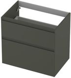 INK - Onderkast 2 Laden Greeploos Gelakt 45gr A-symmetrisch - 700x450x650 Mm - Mat Beton Groen