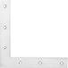 Fp - Équerre de penture de volet de porte 250x250mm chromé brillant