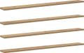 vidaXL Étagère murale 3 niveaux 4 pièces 100 x 10 x 1,5 cm Bois traité