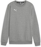 Puma Sweatshirt col rond pour femme TeamGoal Casual Manches Longues Col Rond Femme Gris Chiné Moyen-Blanc Puma