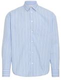 Casual Friday Shirt Martis Lange Mouw Blauw Gestreept Katoen L
