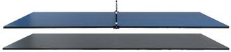 Merkloos / Sans marque Speelplezier-online.nl Tafeltennistafel - 3-in-1 - Tafeltennis - Poolen - Eten - Geschikt voor 6ft pooltafels - Incl. Netset, pingpongbats, tafeltennisballen