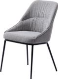 Giga Living Eetkamerstoel Meridian Mid Grijs Tweed