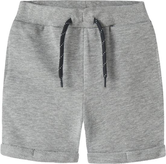 Name it Shorts Sweat Grey Melange Katoen Regular Fit