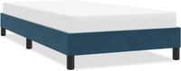 vidaXL Bedframe zonder matras, fluweel, donkerblauw, 100x220 cm