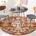 Safavieh Blossum Collection Hedendaags tapijt, korte pool, multi, 90 x 90 cm