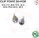 Sakura Lood Clip Poire Sinker - 8g (5 pcs)