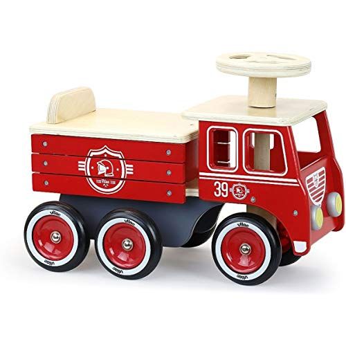 Vilac - Porteur vrachtwagenpompons, rood (1126R) - 3048700112668