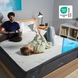 MKS. Premium Comfort Topper - Matrastopper - Gel-Traagschuim - 7 cm - Wit - Eenpersoons