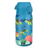 ION8 Geïsoleerde Stalen Waterfles, 320 ml/11 oz, Lekvrij, Makkelijk te Openen, Veilige Sluiting, Vaatwasserbestendig, Draaghandvat, Hygiënische Flip Cover, Duurzaam Roestvrij Staal, Zeeschildpad