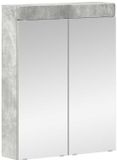 vidaXL Badkamerspiegelkast TULUM Beton Grijs 60 x 16,5 x 78 cm