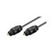Goobay 50938 lichtgolfkabel, Toslink-stekker > Toslink-stekker, ø 2, 2 mm