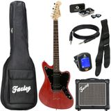 Fazley Outlaw Series Maverick Basic HH Rouge set de démarrage