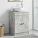 Maison Exclusive Armoire de salle de bain exclusive, couleur gris béton, dimensions 54 x 41 x 70 cm, en matériau composite bois