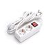 Glowster 2-voudige stekkerdoos met schakelaar 3 m 3G 1,5 mm² wit