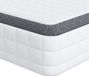 vidaXL Matras Medium Zacht 80 x 200 cm Wit en Grijs