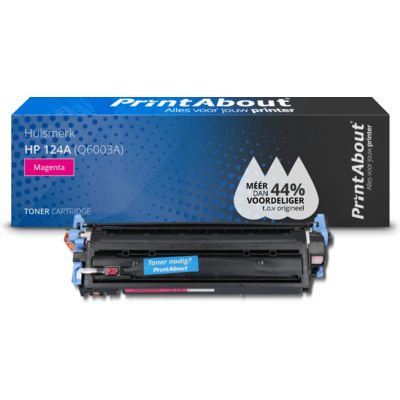 PrintAbout Huismerk HP 124A (Q6003A) Toner Magenta