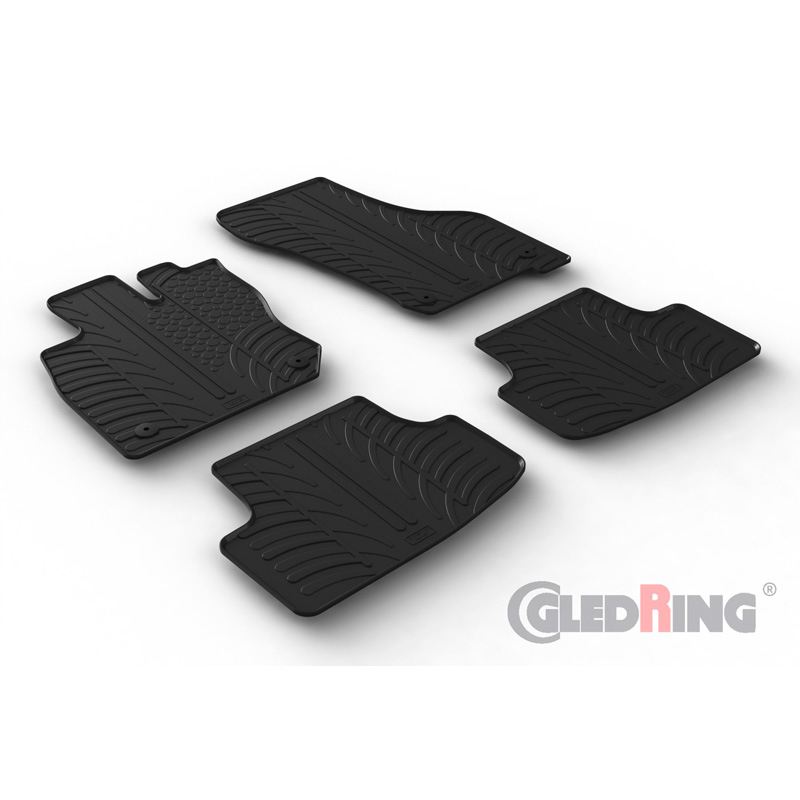 GledRing Rubbermatten passend voor Volkswagen Golf VIII eTSI HB 5-deurs & Variant 2020- (T profiel 4-delig +