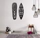 Homemania Wanddecoratie, staal, zwart, 30 x 0,15 x 48 cm