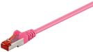 Goobay CAT 6 Patch Cable, S/FTP (PiMF), magenta 5 m