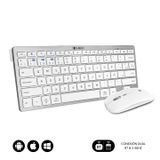 SUBBLIM SUBKBC-OCO010 Clavier RF sans fil + Bluetooth Gris AZERTY EU Layout