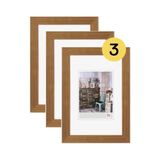 Walther Design Grado HI824E3 Fotolijst, hout, 18 x 24 cm, 3 stuks, eiken