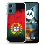 Cokitec Motorola G05 / E15 Reizen Portugal Vlag Versterkte Hoes