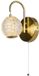 Searchlight Wandlamp Allure oosters - Goud - Metaal