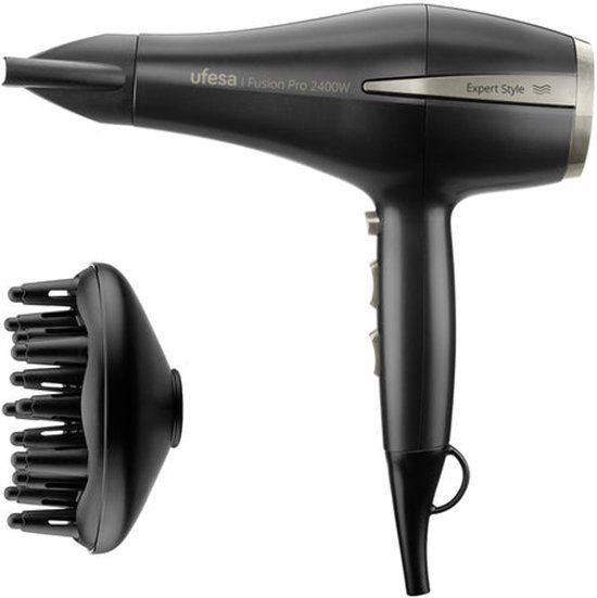 Ufesa Fusion Pro Haardroger – 2400W Föhn – Ionentechnologie – Diffuser – 3 Warmtestanden – Cool Shot