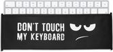 kwmobile Housse de clavier compatible avec Logitech MX Keys Wireless - Protection de clavier PC - blanc-noir