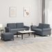 Maison Exclusive - Ensemble de canapés 3 pièces avec coussins, velours gris foncé