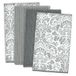 DII Microfiber multifunctionele schoonmaakhanddoeken perfect voor keukens, gerechten, auto, afstoffen, droogvodden, 16 x 19, set van 4 - grijs damast