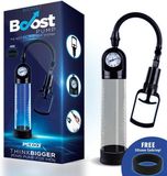 BOOST PUMPS - Manual Penis Pump With Valve PSX03 Crystal - Zwart