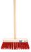 MM Eurotool Straatbezem kunstvezel rood 29 cm met FSC-steel 120 cm