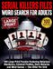 Serial Killer Files Word Search for Adults: 100 Large Print Puzzles Featuring Notorious Murderers, Criminal Profiles, Dark Histories and Mind Games — One Killer Per Grid