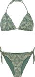 Protest Prtfolta – Triangle bikini set Dames – Veggie Green – Dierenprint – Koordsluiting – Uitneembare vulling – XXL