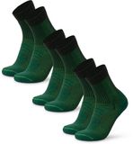 DANISH ENDURANCE Wandelsokken - Lichte Merino Wol Sokken met Blaarbescherming - Unisex - 3 Paar - Maat 43-47
