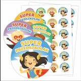 Autocollants motivants - Super tout-petit, 48 pièces.
