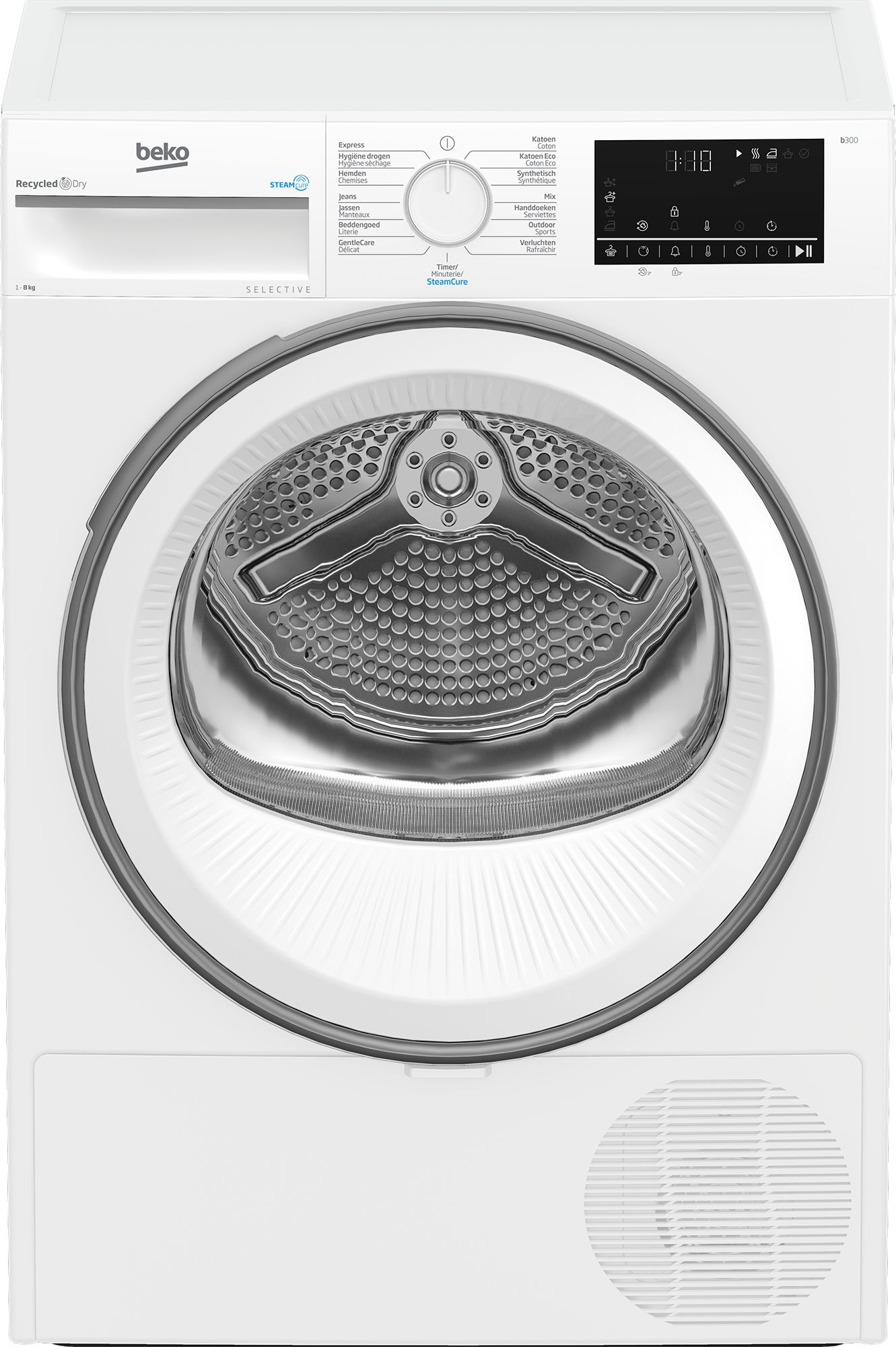 Beko B3T6823W2 SteamCure Selective Line - Wasmachine - Wit