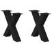 VidaXL Meubelpoot Zwart Staal 50 mm