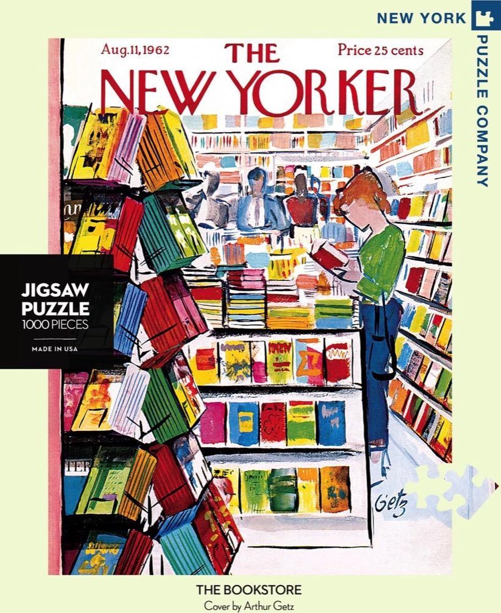 The New York Puzzle Company The Bookstore - NYPC New Yorker Collectie Puzzel 1000 Stukjes