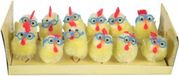 Merkloos / Sans marque Billiet - Vanlaere Mini kuikentjes geel met bril 36 stuks - Pasen - Paasversiering / Paasdecoratie