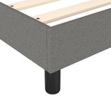 vidaXL Boxspring Bed Stof Donkergrijs 200x200 cm