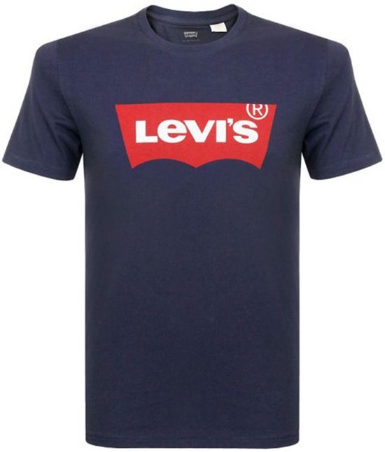 Levi Shirt - Maat L - Mannen - navy/rood/wit